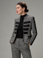Adriana | Conjunto Tweed Elegante de Chaqueta y Pantalón