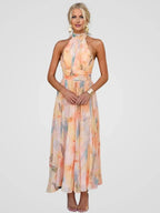 Miranda | Vestido midi en tonos pastel